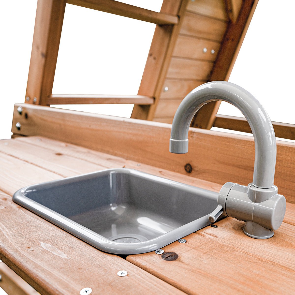 Lifespan Kids Birmingham Swing Set & Play Centre with 2.2m Slide (White) for kids outdoor play - PlayScapes Australia