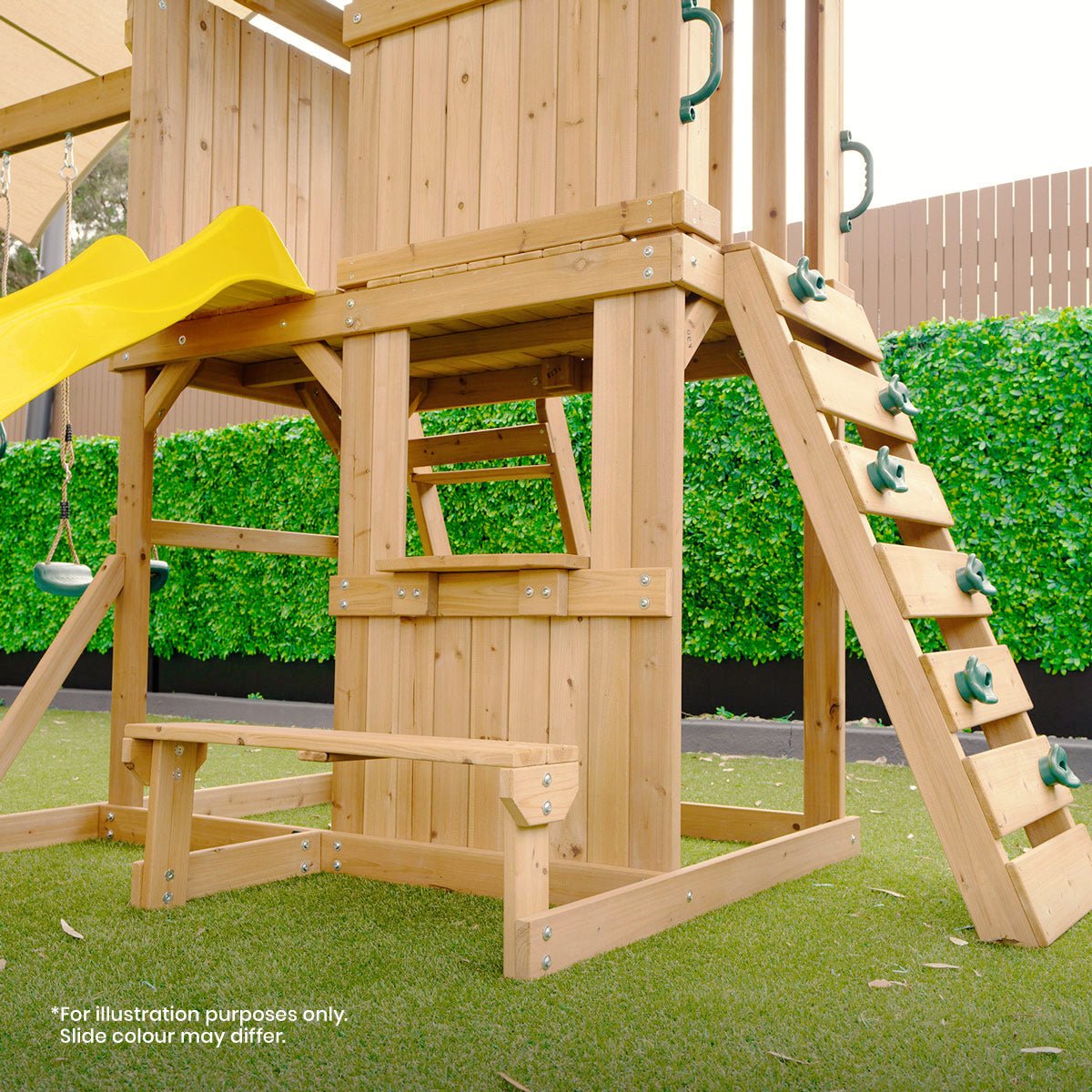 Lifespan Kids Carindale Swing Set & Play Centre with 2.2m Slide (Pastel Pink) for kids outdoor play - PlayScapes Australia