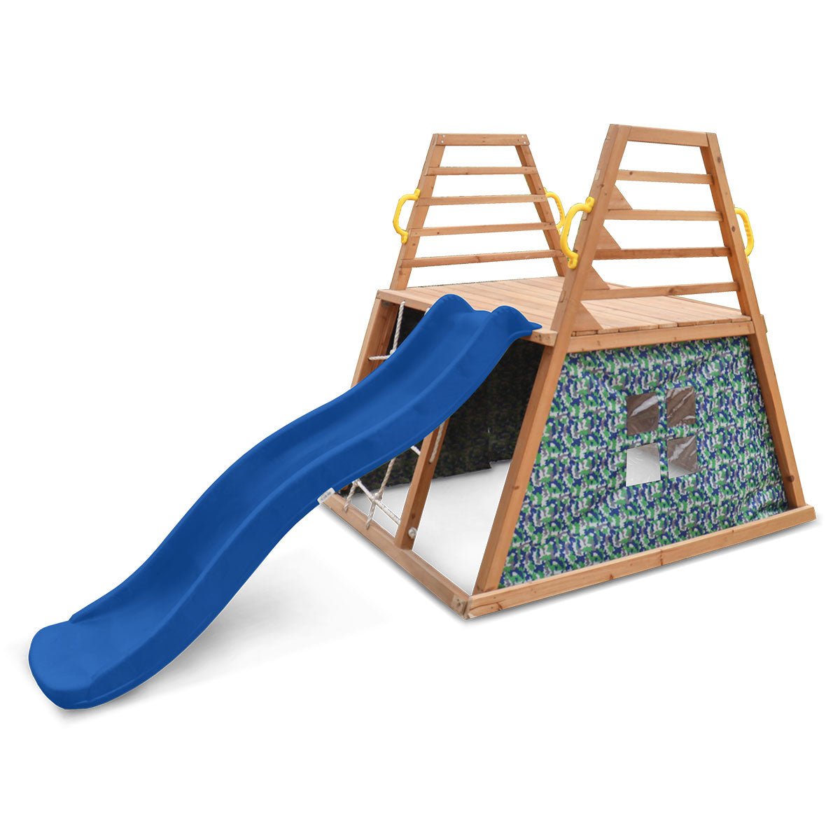 Lifespan Kids Cooper Climb & 1.8m Slide (Blue) for kids outdoor play - PlayScapes Australia
