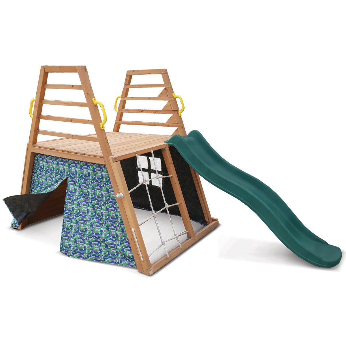 Lifespan Kids Cooper Climbing Frame with 1.8m Green Slide for kids outdoor play - PlayScapes Australia