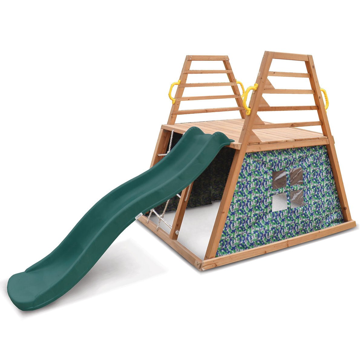 Lifespan Kids Cooper Climbing Frame with 1.8m Green Slide for kids outdoor play - PlayScapes Australia