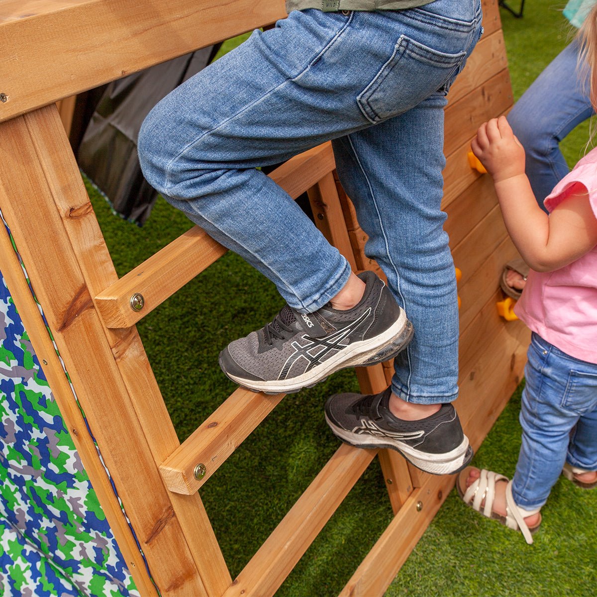 Lifespan Kids Cooper Climbing Frame with 1.8m Green Slide for kids outdoor play - PlayScapes Australia