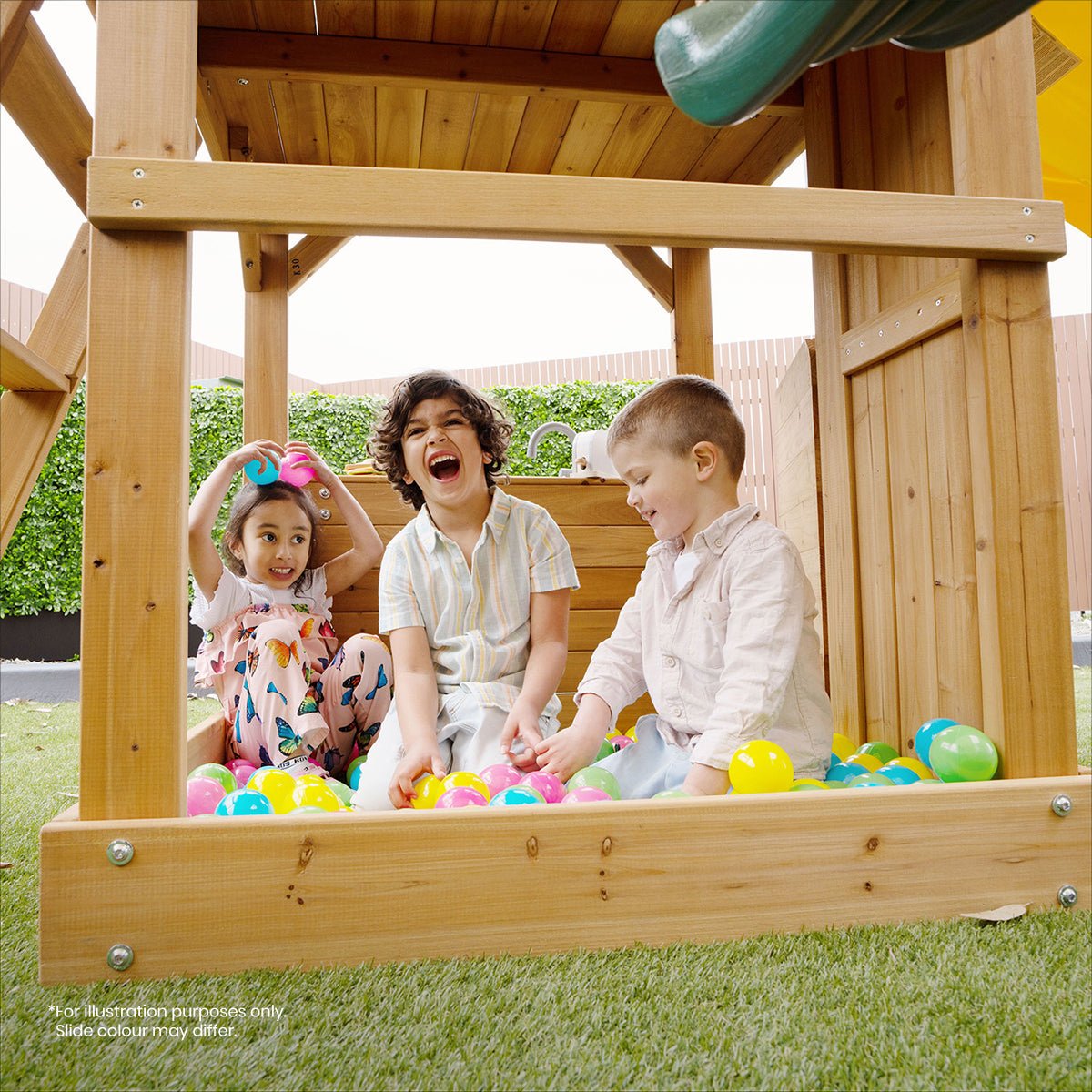 Lifespan Kids Montrose Swing Set & Play Centre with 2.2m Slide (Pastel Pink) for kids outdoor play - PlayScapes Australia