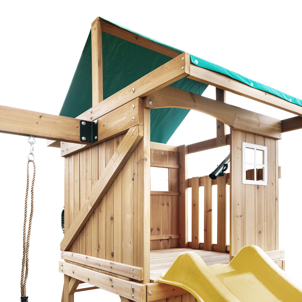 Lifespan Kids Montrose Swing Set & Play Centre with 2.2m Slide (Yellow) for kids outdoor play - PlayScapes Australia