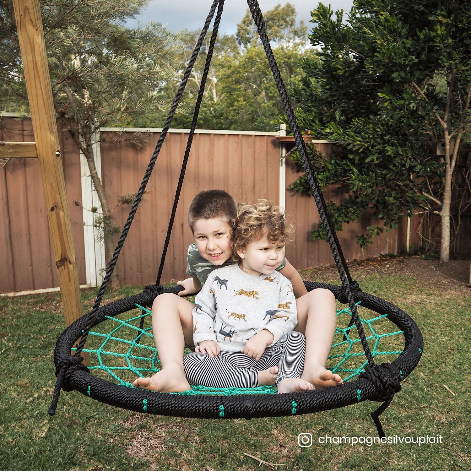 Lifespan Kids Oakley Swing Set with 1.2m Spidey Web Swing for kids outdoor play - PlayScapes Australia