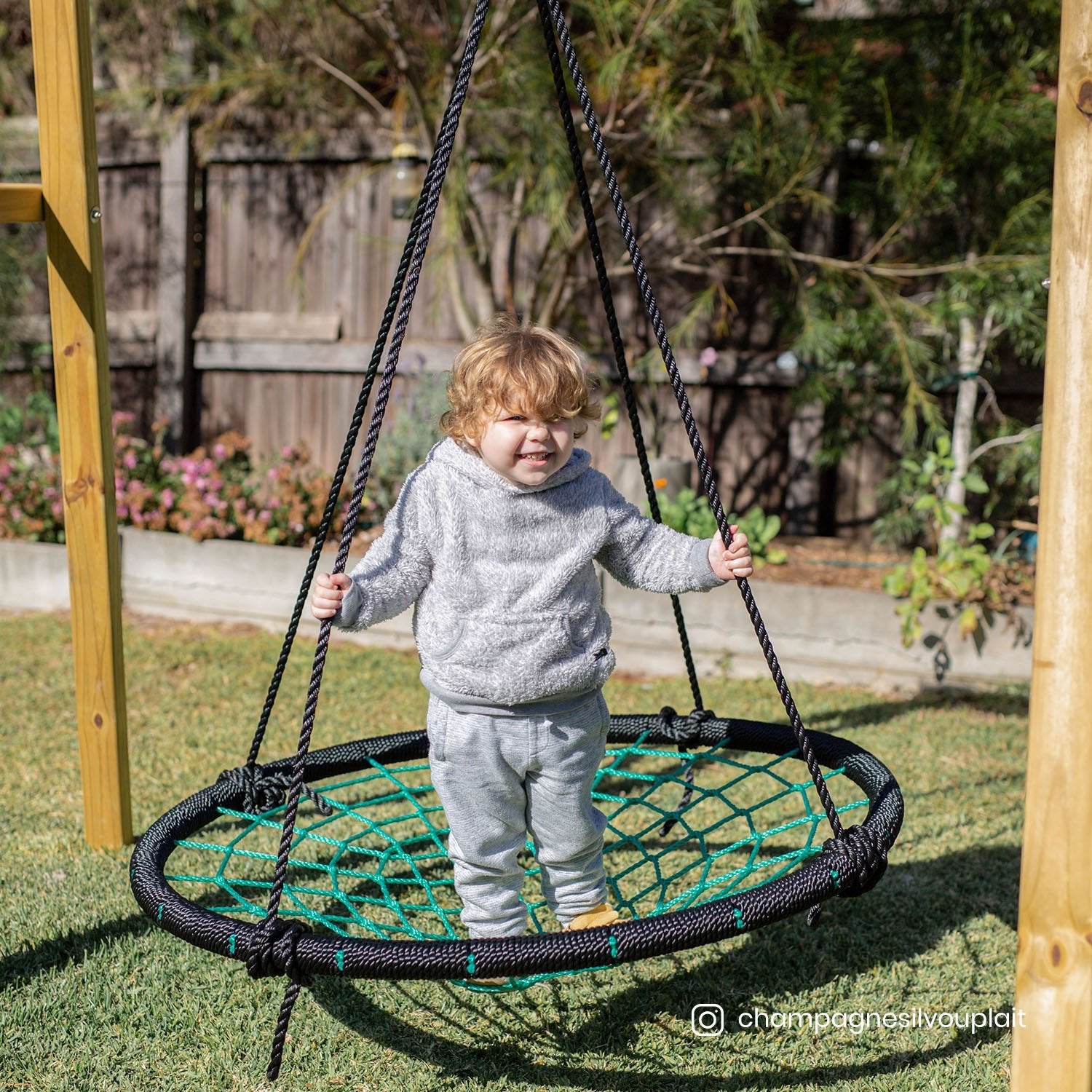 Lifespan Kids Oakley Swing Set with 1.2m Spidey Web Swing for kids outdoor play - PlayScapes Australia