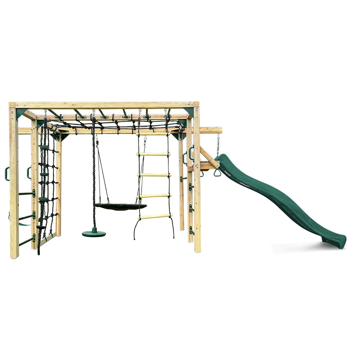 Lifespan Kids Orangutan Climbing Cube Jungle Gym Play Centre + Green Slide for kids outdoor play - PlayScapes Australia