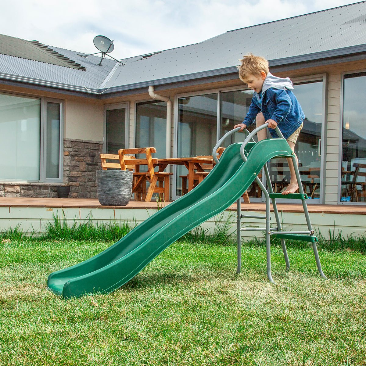 Lifespan Kids Slippery Slide 3 - Green Slide for kids outdoor play - PlayScapes Australia