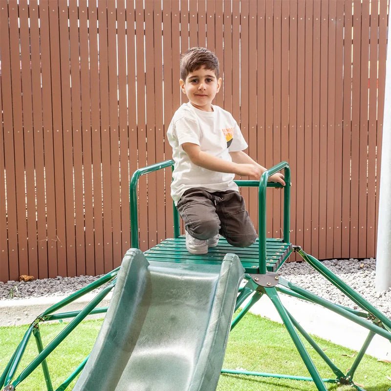 Lifespan Kids Summit 2.0m Dome Climber + 1.8m Slide for kids outdoor play - PlayScapes Australia