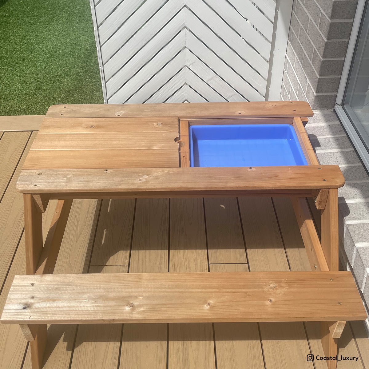 Lifespan Kids Sunrise Sand & Water Table with Umbrella for kids outdoor play - PlayScapes Australia