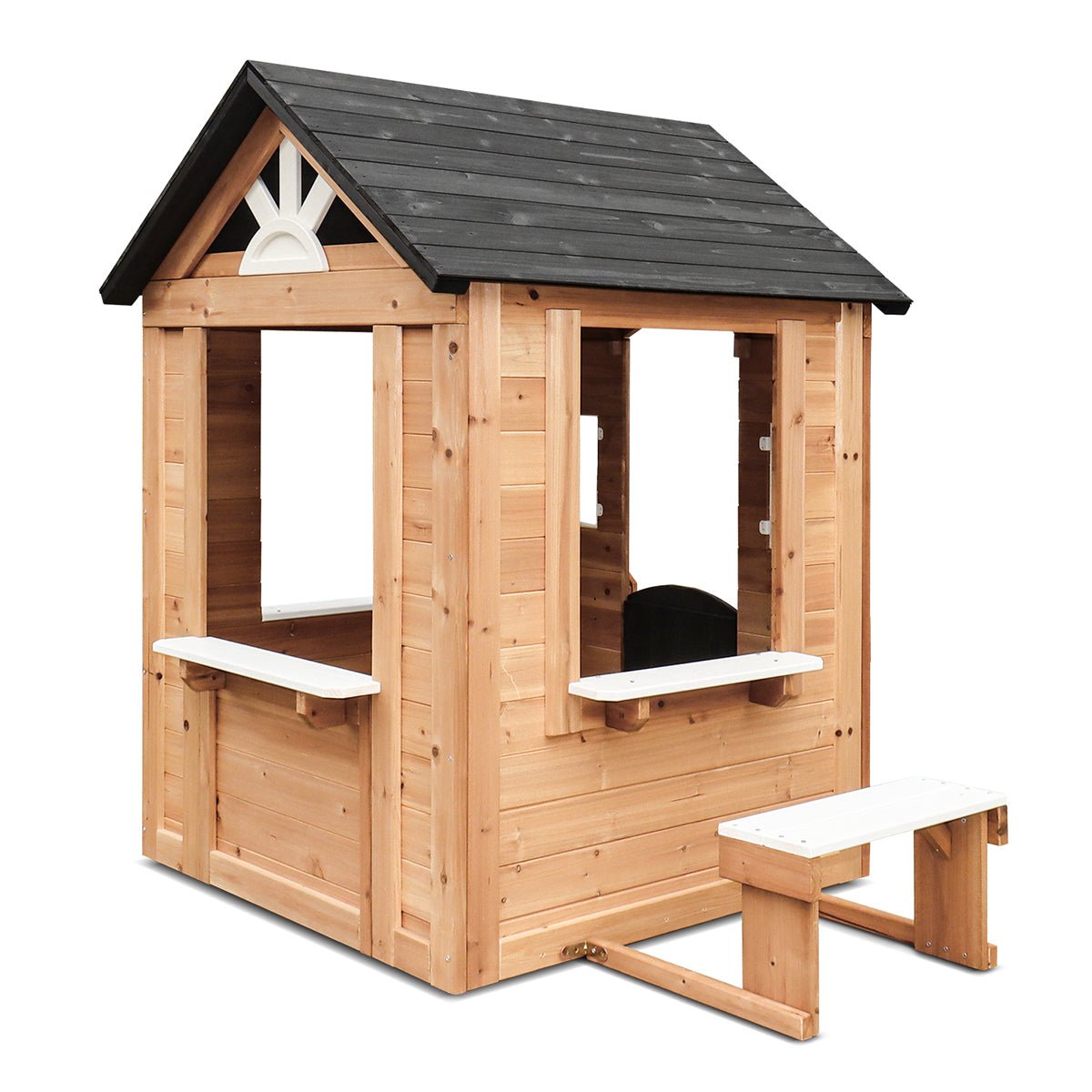Lifespan Kids Teddy V3 Cubby House Natural for kids outdoor play - PlayScapes Australia
