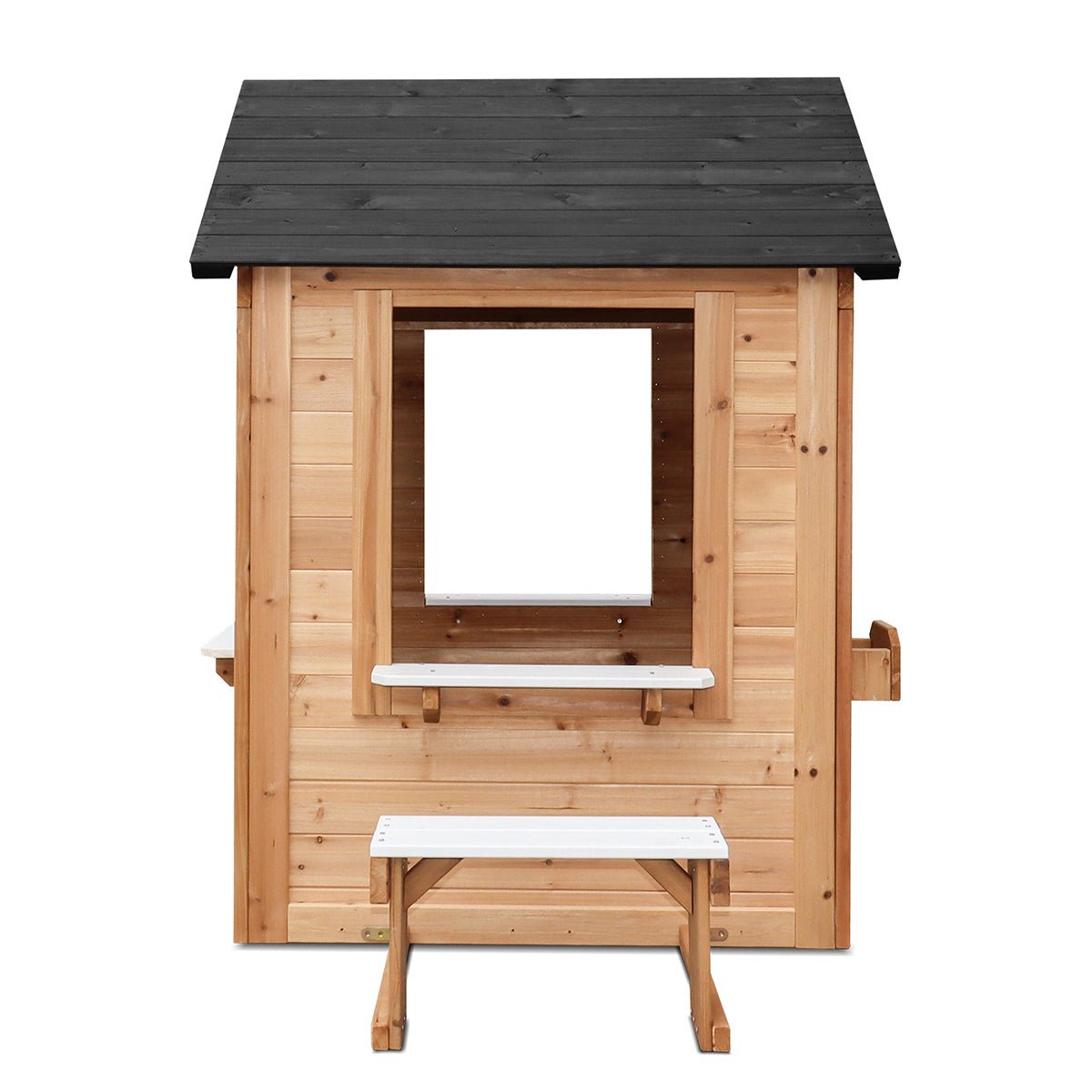 Lifespan Kids Teddy V3 Cubby House Natural for kids outdoor play - PlayScapes Australia