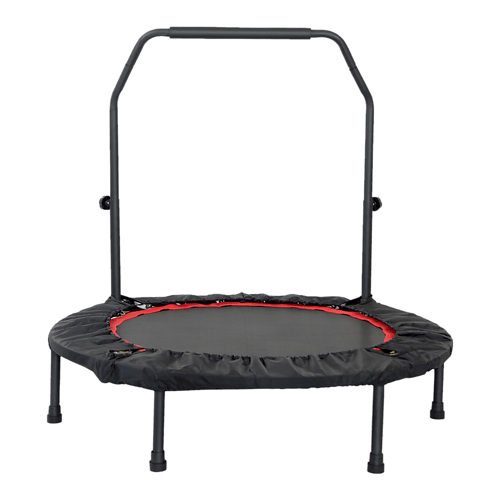 Mini Rebounder Trampoline With Handle Rail for kids outdoor play - PlayScapes Australia