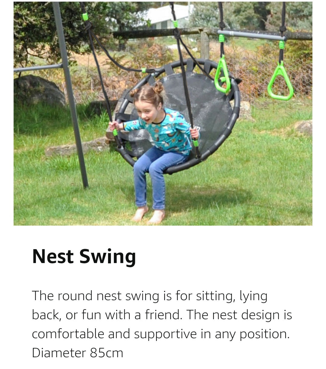 Lifespan Kids Lynx 4 Station Swing Set with Slippery Slide